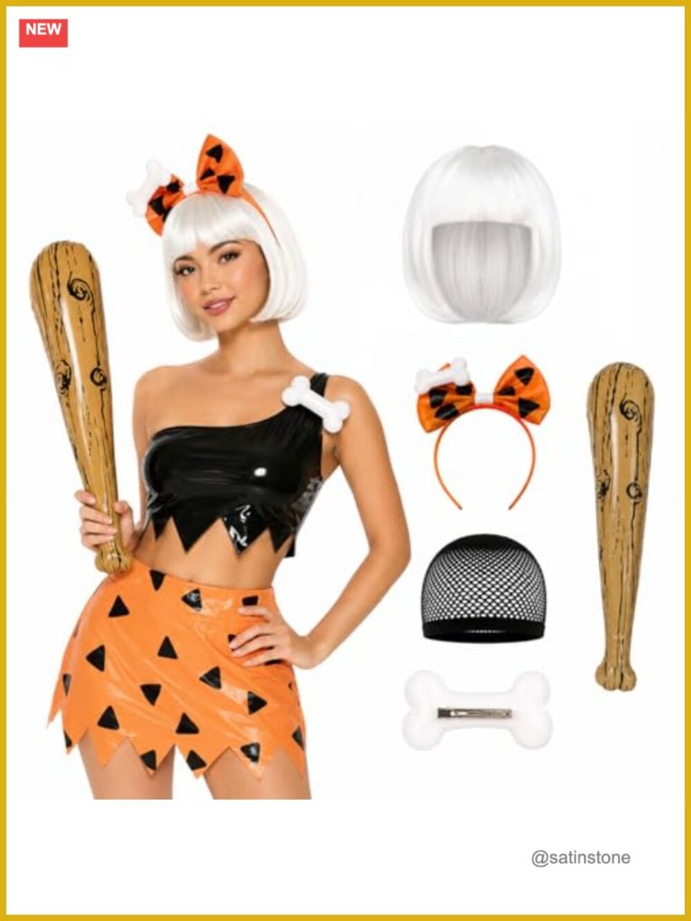 Cave Woman Costume Accessories Set Cosplay Halloween Party